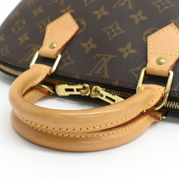 Louis Vuitton Monogram Brown Handbag Leather Alma - Picture 7 of 8